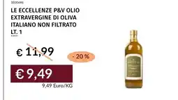 Prezzemolo e Vitale Le eccellenze P&V olio extravergine di oliva italiano non filtrato offerta