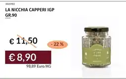 Prezzemolo e Vitale La Nicchia Capperi IGP offerta
