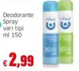 Mercati Alimentari Deodorante Spray Intasol offerta