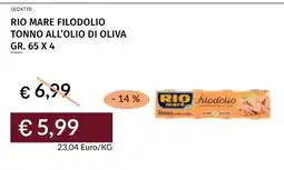 Prezzemolo e Vitale Rio mare tonno all'olio di oliva offerta