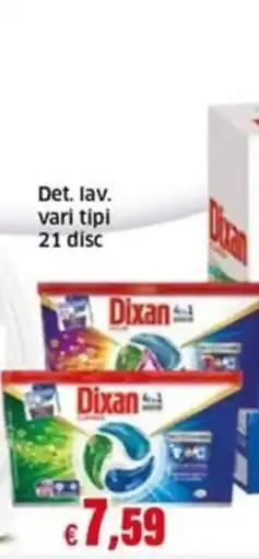 Mercati Alimentari Dixan detergente per lavatrice offerta