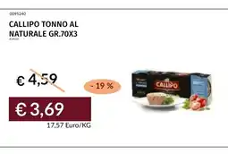 Prezzemolo e Vitale Callipo tonno al naturale offerta