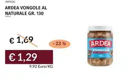 Prezzemolo e Vitale Ardea vongole al naturale offerta