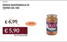 Prezzemolo e Vitale Drago buzzonaglia di tonno offerta