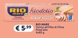 Prezzemolo e Vitale RIO MARE Tonno all'Olio di Oliva Filod'olio offerta