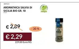 Prezzemolo e Vitale Aromathica salvia di Sicilia bio offerta