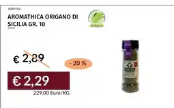 Prezzemolo e Vitale Aromathica origano di sicilia offerta