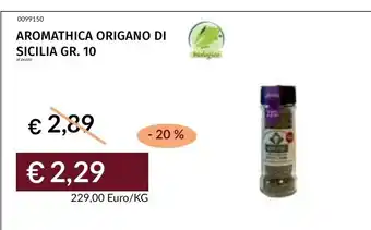 Prezzemolo e Vitale Aromathica origano di sicilia offerta
