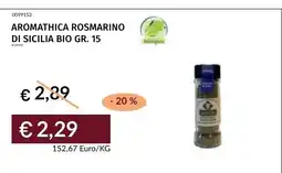 Prezzemolo e Vitale Aromathica rosmarino di sicilia bio offerta