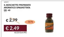 Prezzemolo e Vitale Il boschetto preparato aromatico spaghettiata offerta