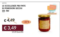 Prezzemolo e Vitale Le eccellenze P&V paté di pomodori secchi offerta