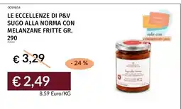 Prezzemolo e Vitale Sugo alla norma con melanzane fritte offerta