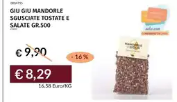 Prezzemolo e Vitale Giu giu mandorle sgusciate tostate e salate offerta