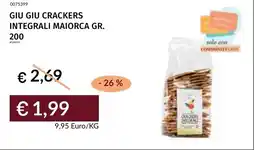 Prezzemolo e Vitale Giu giu crackers integrali majorca offerta