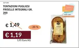 Prezzemolo e Vitale Tentazioni Pugliesi Friselle Integrali offerta