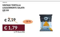 Prezzemolo e Vitale Vintage tortilla leggermente salata offerta