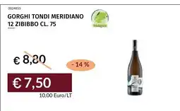 Prezzemolo e Vitale Gorghi Tondi Meridiano 12 Zibibbo offerta