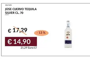 Prezzemolo e Vitale Jose Cuervo tequila silver offerta