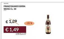 Prezzemolo e Vitale Franziskaner birra Weiss offerta