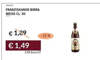 Prezzemolo e Vitale Franziskaner birra Weiss offerta