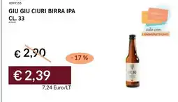 Prezzemolo e Vitale Giu giu ciuri birra ipa offerta