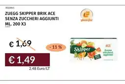 Prezzemolo e Vitale Zuegg Skipper Brik Ace senza zuccheri aggiunti offerta