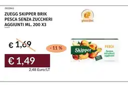 Prezzemolo e Vitale Zuegg Skipper brik pesca senza zuccheri aggiunti offerta