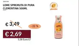 Prezzemolo e Vitale Lome spremuta di pura clementina offerta