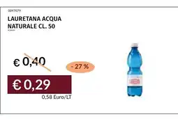 Prezzemolo e Vitale Lauretana acqua naturale offerta