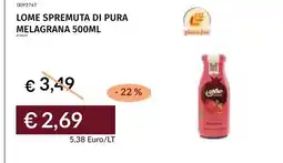 Prezzemolo e Vitale Lome spremuta di pura melagrana offerta