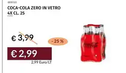 Prezzemolo e Vitale Coca-Cola Zero in vetro offerta