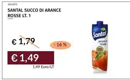 Prezzemolo e Vitale Santal succo di arance rosse offerta