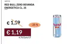 Prezzemolo e Vitale Red Bull Zero bevanda energetica offerta