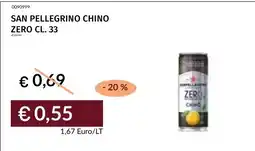 Prezzemolo e Vitale San Pellegrino Chino Zero offerta