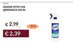 Prezzemolo e Vitale Quasar vetri con ammoniaca offerta