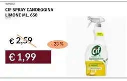 Prezzemolo e Vitale Cif spray candeggina limone offerta