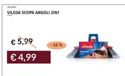 Prezzemolo e Vitale Vileda scopa angoli 2in1 offerta