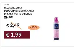 Prezzemolo e Vitale Felce Azzurra deodorante spray aria di casa notte d'estate offerta