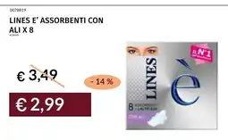 Prezzemolo e Vitale Lines e' assorbenti con ali offerta