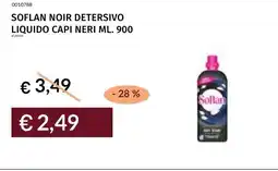 Prezzemolo e Vitale Soflan noir detersivo liquido capi neri offerta