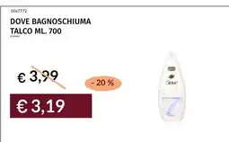 Prezzemolo e Vitale Dove bagnoschiuma talco offerta