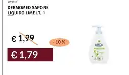 Prezzemolo e Vitale Dermomed sapone liquido lime offerta