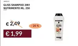 Prezzemolo e Vitale Gliss shampoo 2in1 nutrimento offerta