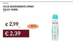 Prezzemolo e Vitale Lycia deodorante spray talco offerta