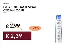 Prezzemolo e Vitale Lycia deodorante spray offerta