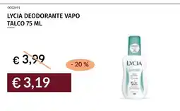 Prezzemolo e Vitale Lycia deodorante vapo talco offerta