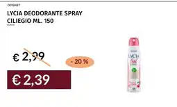Prezzemolo e Vitale Lycia deodorante spray ciliegio offerta