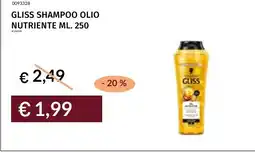 Prezzemolo e Vitale Gliss shampoo olio nutriente offerta