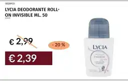 Prezzemolo e Vitale Lycia deodorante roll-on invisible offerta