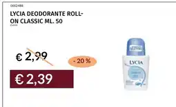 Prezzemolo e Vitale Lycia deodorante roll-on classic offerta